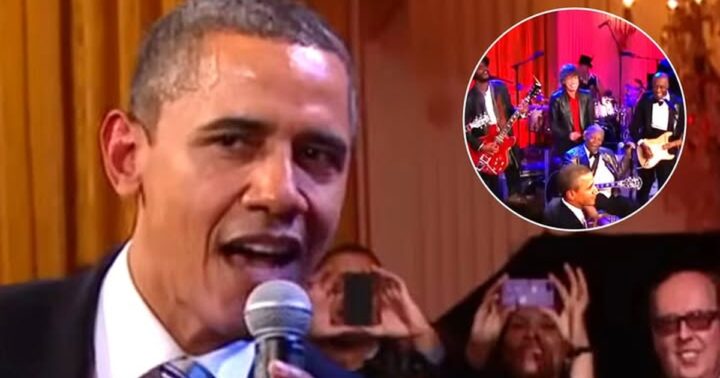 A Microphone Handoff Brings Barack Obama Into a White House Blues Finale