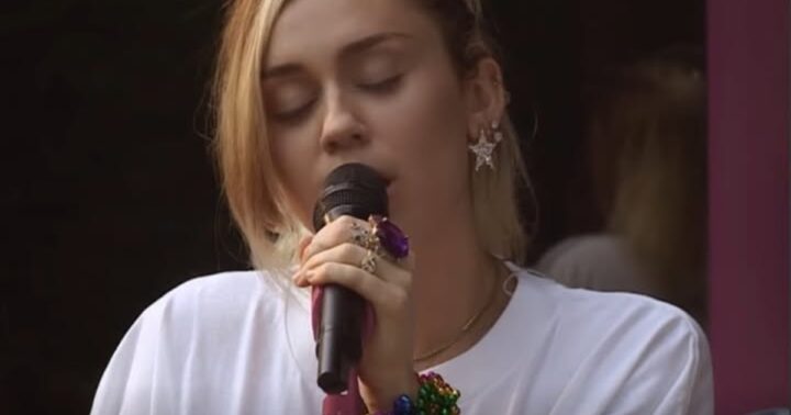 Miley Cyrus in the Live Lounge: ‘The First Time Ever I Saw Your Face’ as Interpretation