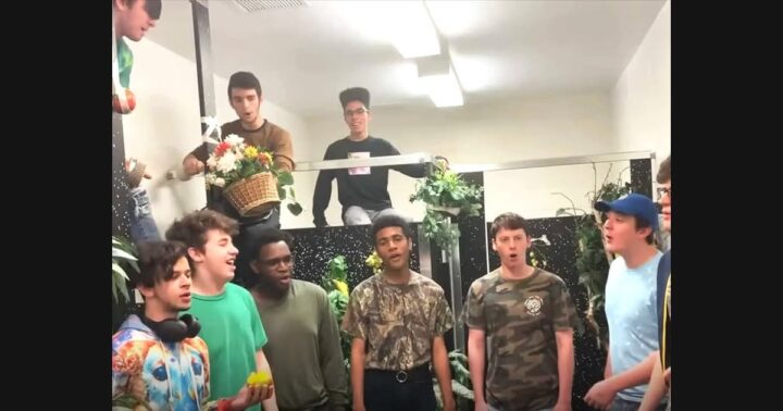Men's Bathroom Choir: A Room Gets the Attention, an Ensemble Keeps It