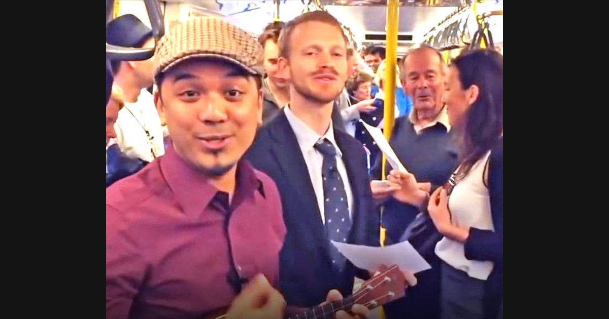 Over the Rainbow on a Train: A Familiar Song Creates a Shared Present